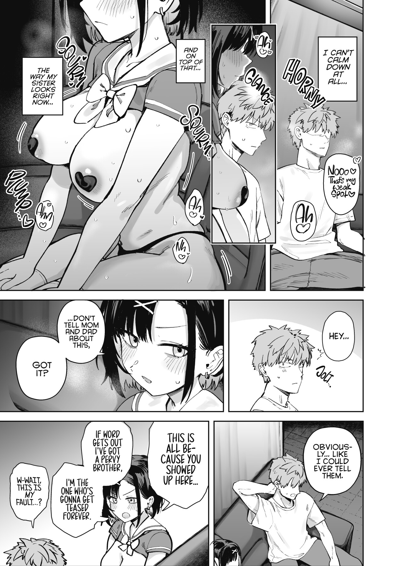 Hentai Manga Comic-My Little Sister Was a Hostess at Class 2-C's School Festival Boobs Bar-Read-10